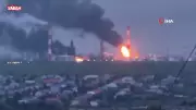 Ukrayna'dan Rusya'ya Sert Darbe: Petrol Rafinerisi Vuruldu!