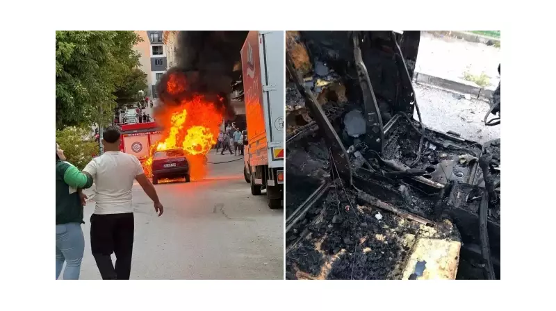 4 Yıllık Birikimiyle Aldığı Araç 30 Dakikada Alevlere Teslim Oldu! Hurdaya Bile Kıyamadı