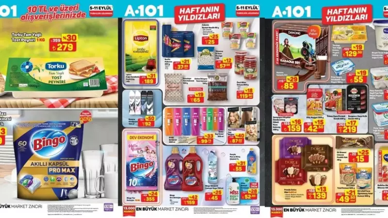 A101'de Bu Hafta Fırsatlar Dev Gibi! Salçadan Yumurtaya, Kıymadan Bebek Bezi ve Deterjana İnanılmaz İndirimler