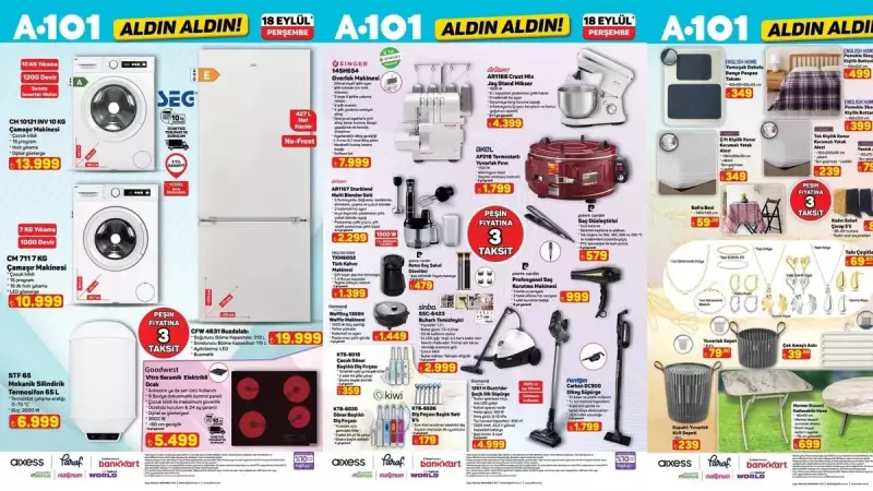 A101'de Bu Hafta Fırsatlar Çılgına Döndü! Overlock Makinesi ve Daha Nicesi İndirimde