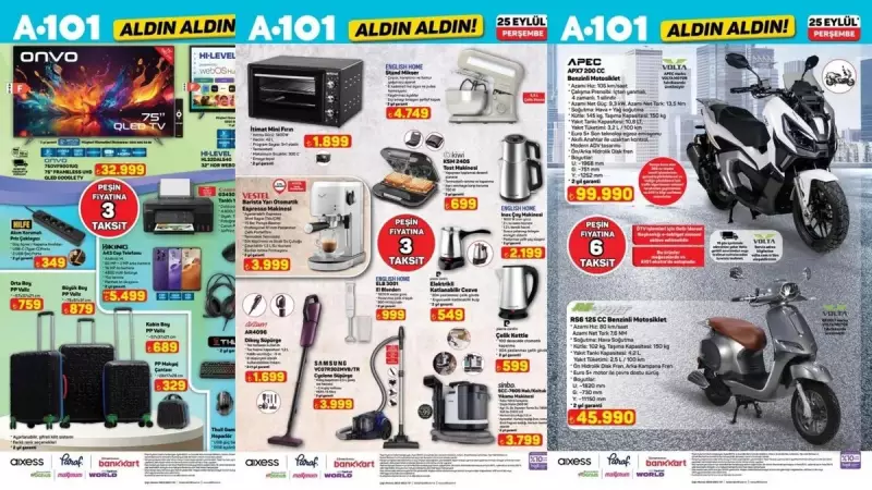 A101'de Fırsat Geçidi! 25 Eylül Kataloğunda Neler Var? İşte O İnanılmaz İndirimler