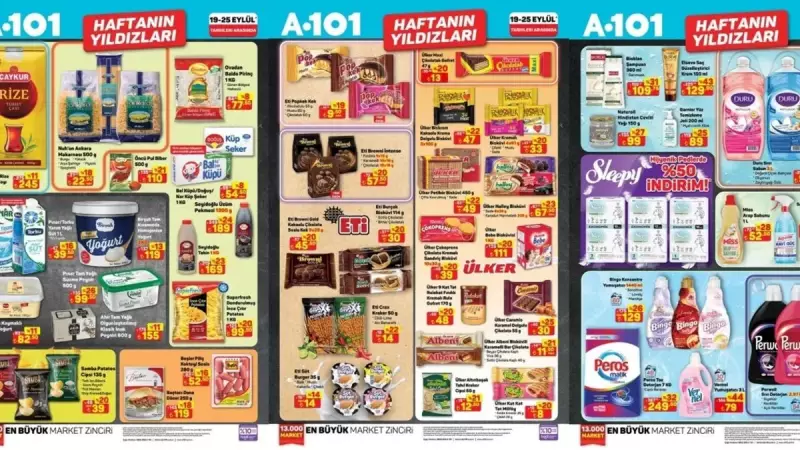 A101'de Fırtına Gibi Gelecek İndirimler! 19-25 Eylül'de Et, Deterjan ve Arap Sabununda Dev Fırsatlar