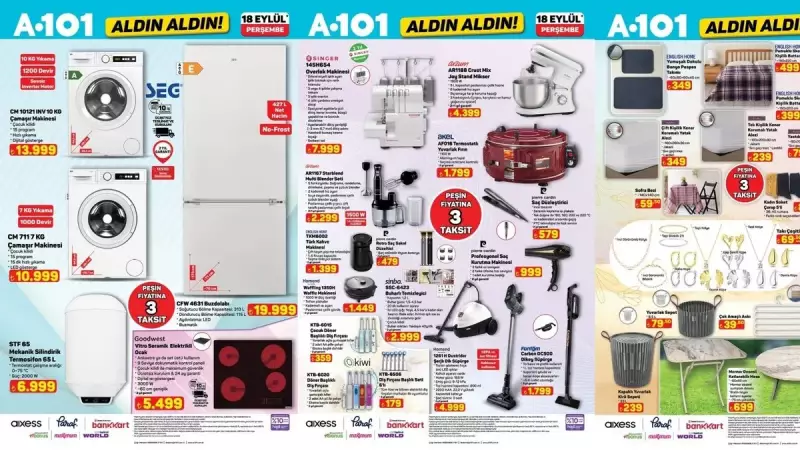 A101'de Fırtına Gibi Gelecek İndirimler! Dikey Süpürgeden Cep Telefonuna Muhteşem Fırsatlar