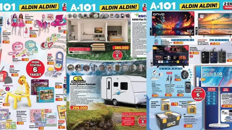 A101'den 2 Ekim Bomba Kataloğu: Dikiş Makinesi, Katmer Sacı ve Gözlemeci Keyfi!