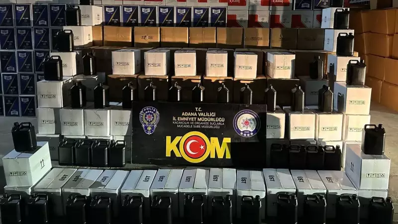 Adana'dan Tüm Türkiye'ye Yayılan Kaçak İçki Çetesi Çökertildi! 5 İlde Operasyon