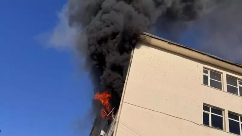 Şanlıurfa'da Hükümet Konağı'nda Çıkan Yangın Korku Dolu Anlar Yaşattı!