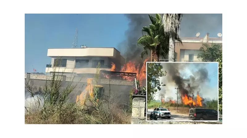 Antalya'da Ciğerleri Yakan Felaket: Sazlık Alan Alev Alev! İtfaiye Gece Boyu Mücadele Etti