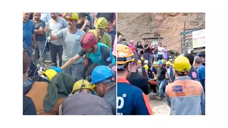 Bartın'da Soluklar Tutuldu! Göçük Altından İkinci Madencinin Kurtarılma Anı Tüyleri Diken Diken Etti