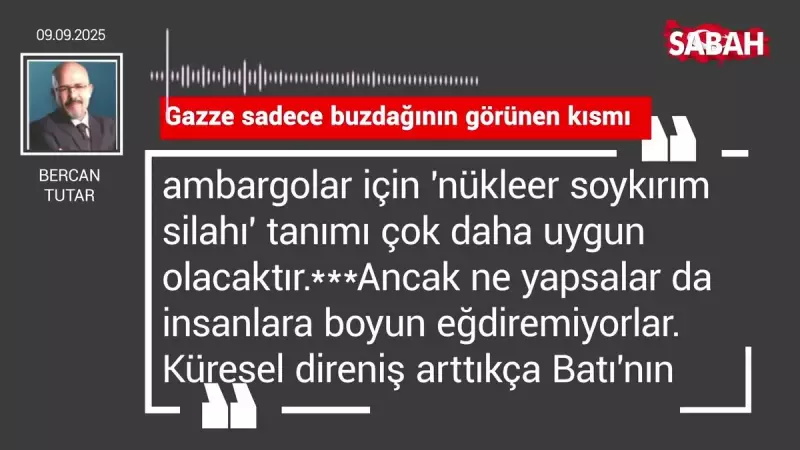 Bercan Tutar'dan Çarpıcı Gaza Analizi: 'Yaşananlar Buzdağının Sadece Görünen Kısmı'