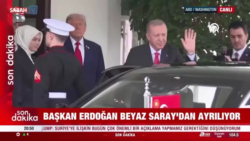 Beyaz Saray'dan Ayrılış Anları: Cumhurbaşkanı Erdoğan'ın Tarihi Washington Ziyareti Son Buldu