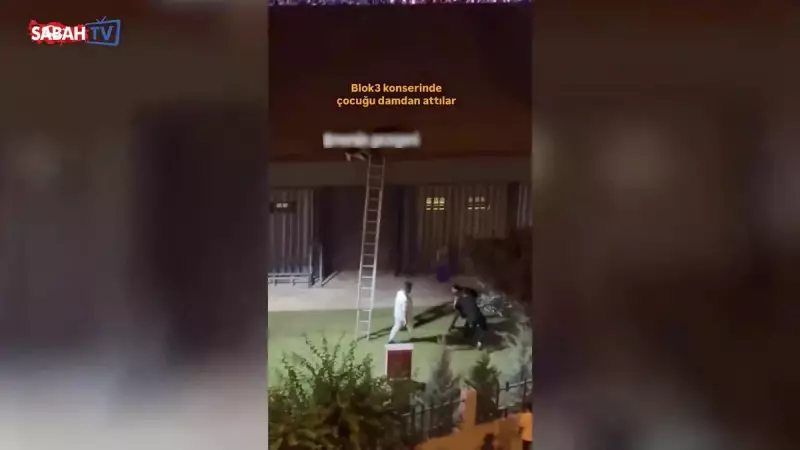 Blok3 Konserinde Dehşet Saçan Görüntüler: Birini Darp Ettiler, Birini Çatıdan Attılar!