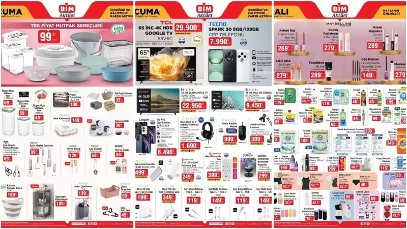 BİM'den 12-16 Eylül Fırsatları: Telefon, Mutfak ve Makyaj Ürünlerinde Kapış Kapış İndirimler!