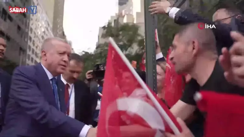 Cumhurbaşkanı Erdoğan'a Türk Evi'nde Muhteşem Karşılama! Kalabalık Coşkuyla Alkışladı