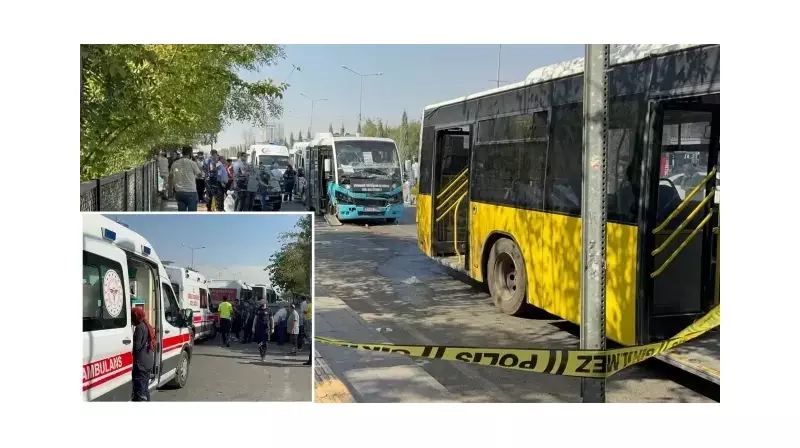 Diyarbakır'da Korkunç Kaza: Minibüs Duraktaki Otobüse Çarptı, 15 Kişi Yaralandı!