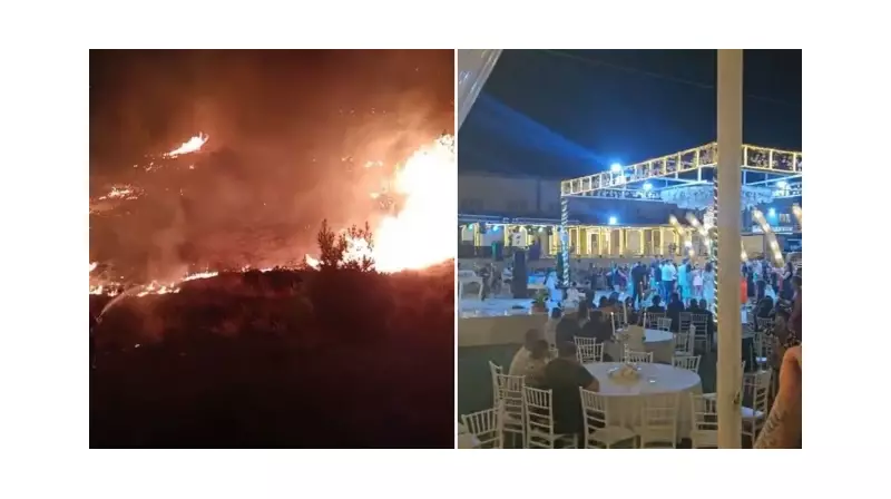 Düğün Coşkusu Anında Felakete Dönüştü! Çalılık Alev Aldı, Ormanı Teğet Geçti