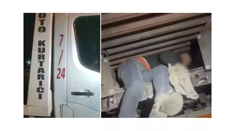 Çekiçteki Sır Perdesi Aralandı! Gizli Bölmede 2 Kaçak Göçmen Yakalandı