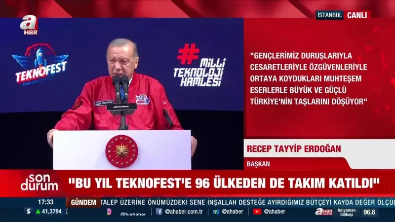 Erdoğan'dan Teknofest'te Bomba Açıklamalar: Türkiye Uzay Yolculuğunda Yeni Hedeflerini Açıkladı!