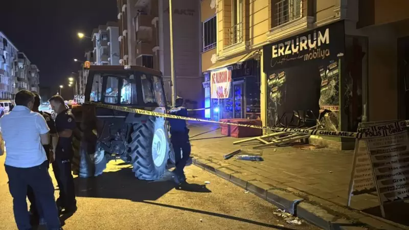 Erzurum'da Traktörle Dükkana Giren Esnaf Kavgası: 3 Yaralı!