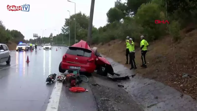 Eyüpsultan'da Feci Kaza: Hurdaya Dönen Araçta Sürücü Hayatını Kaybetti