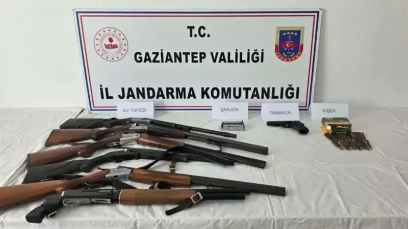 Gaziantep'te Korkunç Silah Operasyonu: 20 Kaçak Silah Ele Geçirildi!