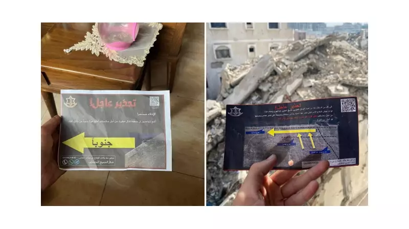 Gazze'de İsrail'in Korkunç Yöntemi: Önce Uyarı Broşürü, Sonra Bombalar!