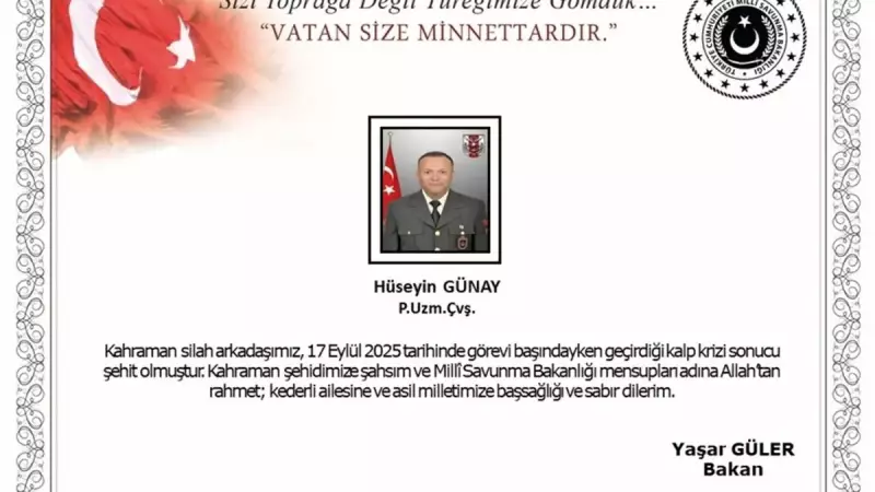 Görevinin Başında Kalp Krizi Geçiren Uzman Çavuş Hüseyin Günalp Şehit Oldu | Acı Kayıp