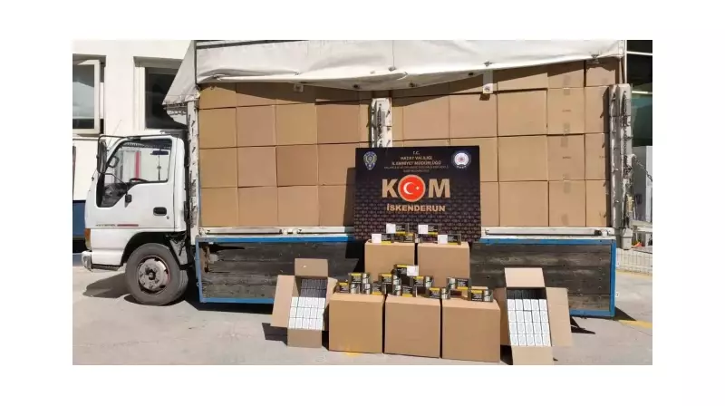 Hatay'da Dev Makarna Operasyonu! 2.7 Milyon Adet Kaçak Ürüne El Konuldu