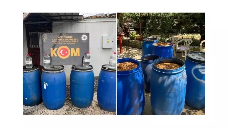 Hatay'da Dev Operasyon: 1260 Litre Sahte İçki Ele Geçirildi!