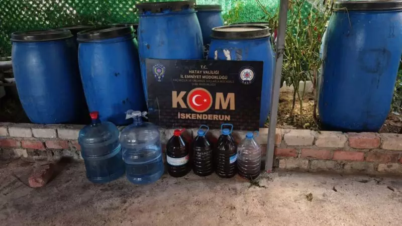 Hatay'da Sahte İçki Operasyonu: 200 Litre Tutturulmuş Alkole El Koyuldu!
