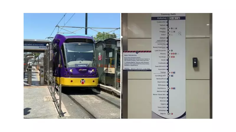 Kabataş-Bağcılar Tramvay Hattında Sürpriz Bakım! İstanbullulara Önemli Uyarı