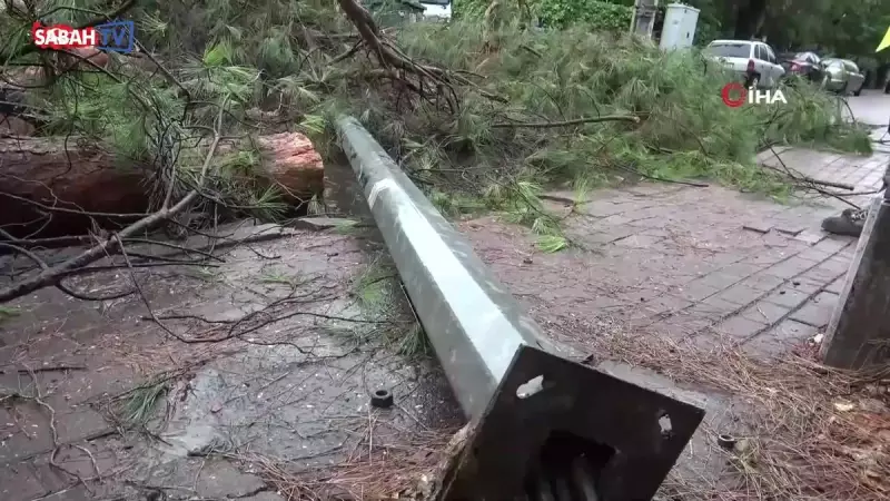 Kocaeli'de Gök Gürültülü Sağanak: Evin Çatısına Yıldırım Düştü! İşte O Anlar