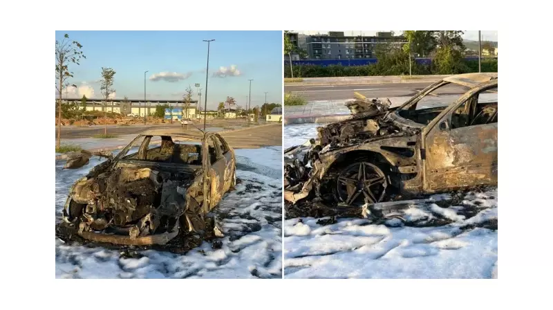 Kocaeli'de Gümrükte Yaşanan İnanılmaz Olay! Yabancı Plakalı Aracı Geçiremeyince Ateşe Verdi