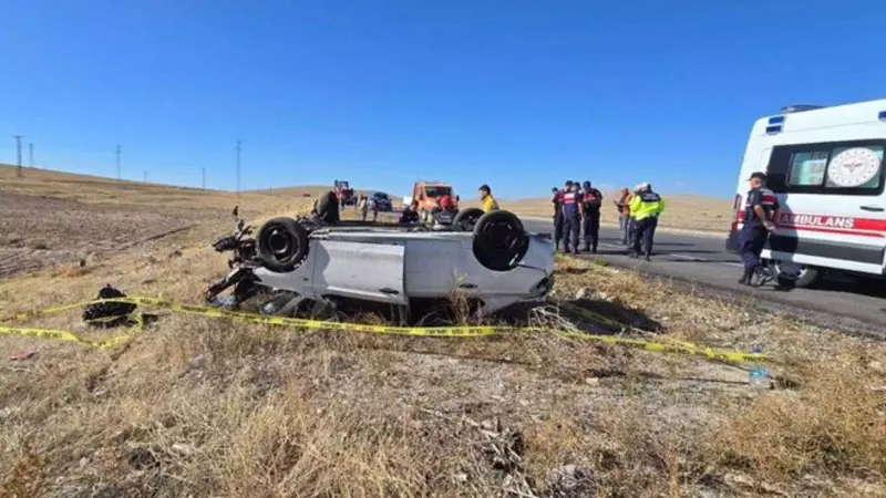 Konya'da Feci Kaza! Araç Takla Atarak Devrildi: 3 Can Gitti