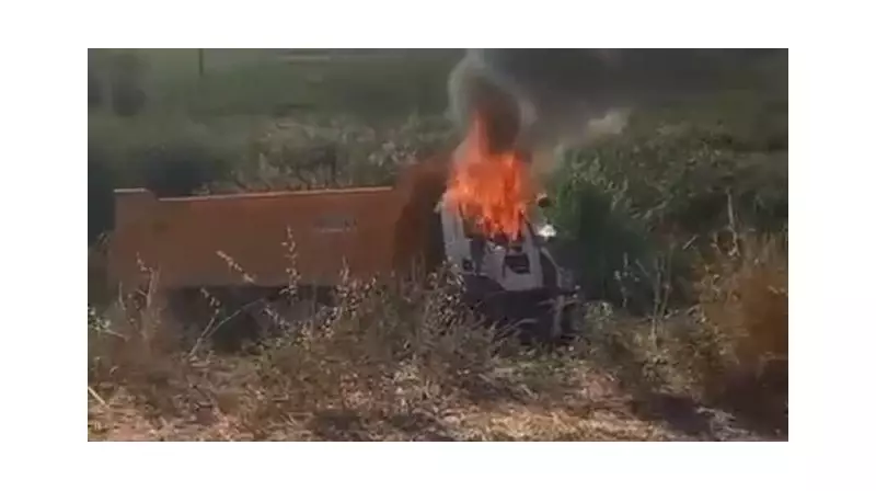 Korkunç Kaza: Alevler İçinde Kalan Kamyonun Sürücüsü Hayatını Kaybetti!