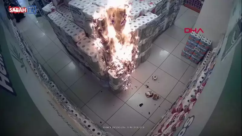 Market Felaketi: 10 Yaşındaki Çocuğun Kağıt Havlu Kundaklama İşlemi Aileleri Şoke Etti!