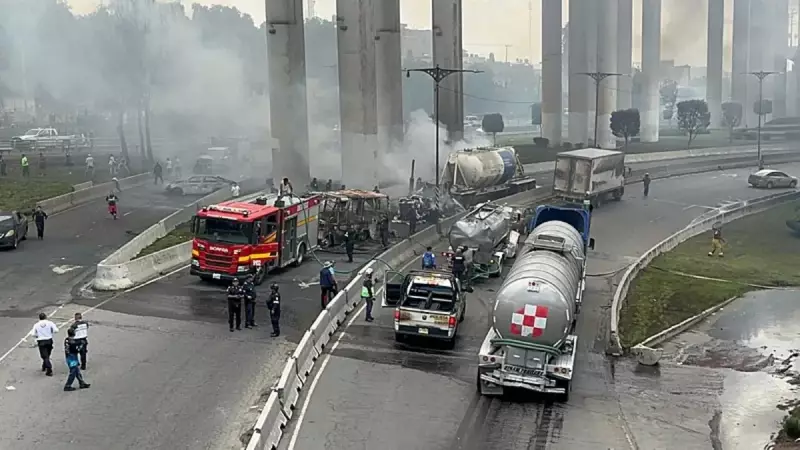 Meksika'da LPG Tankeri Dehşeti: Dev Patlama ile Alevler İçinde Kalan Sokaklar