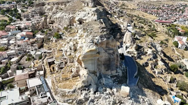 Nevşehir'de Kaya Düşme Tehlikesi! Acil Müdahale Başlatıldı