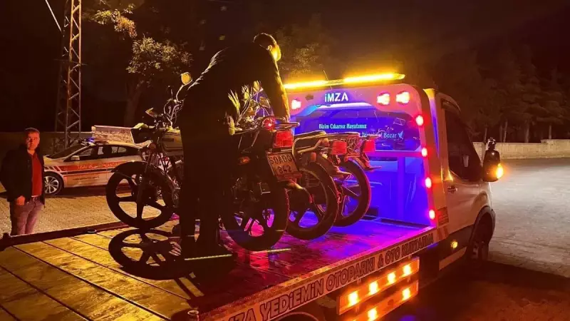 Nevşehir'de Motosiklet Sürücülerine Şok Operasyon! 14 Sürücüye Ceza Yağdı