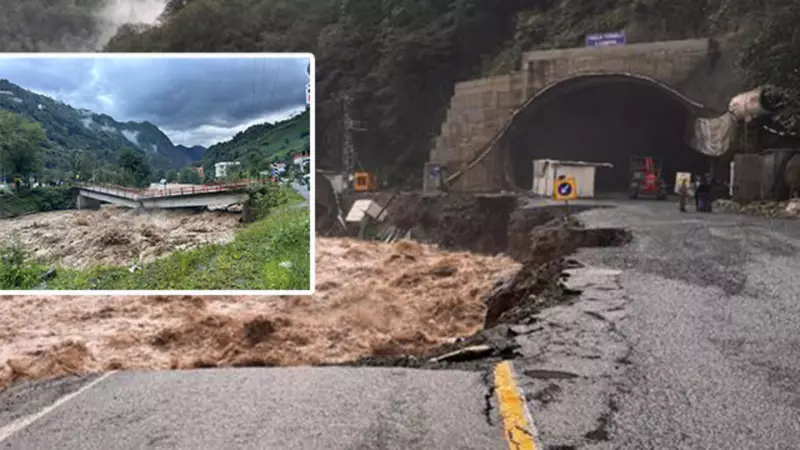 Rize'de Doğa Anadan Çılgınca Bir Gece: Metrekareye 75 Kilo Yağış! Sel ve Heyelan İki Şehri Vurdu