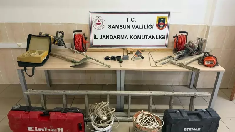 Samsun'da Define Avcılarına Suçüstü! Tarihi Alanı Talan Ederken 6 Kişi Yakalandı