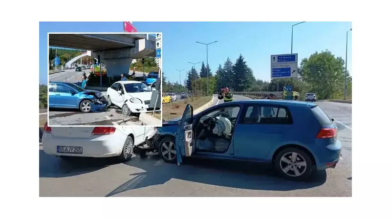 Samsun'da Feci Araç Kazası! İki Otomobil Korkunç Şekilde Çarpıştı: Yaralılar Var