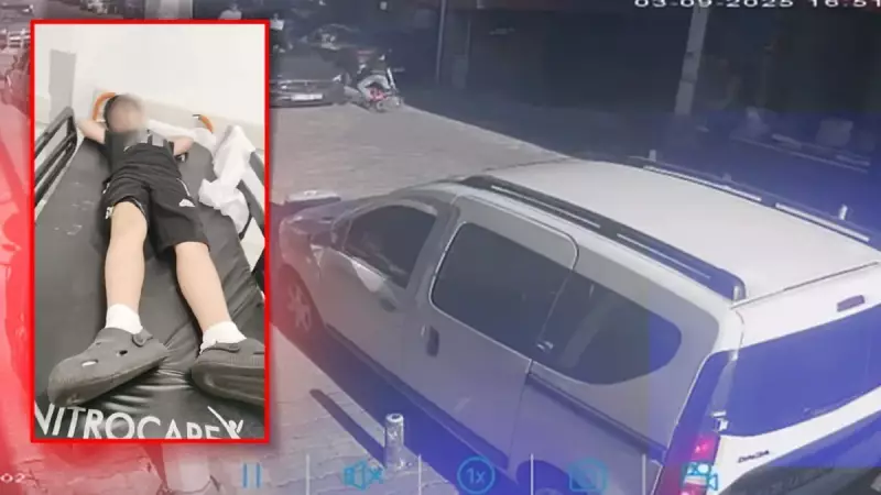 İstanbul'da Dehşet Verici Anlar: Otomobil Çarptı, Sonra da Küçük Çocuğa Tekmeler ve Yumruklar Yağdı!