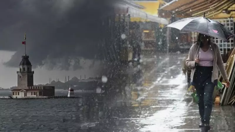 İstanbul'da Hafta Sonu Şemsiyesiz Çıkmayın! Meteoroloji Sağanak Yağış Uyarısı Yaptı