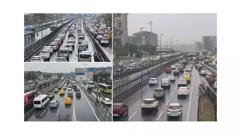 İstanbul'da Trafik Kilit! Yoğunluk Yüzde 80'i Aştı, Şehir Adeta Durma Noktasında