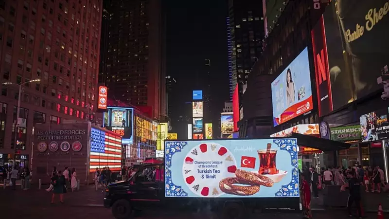 Times Meydanı'nda Bir Türk Rüyası: Simit ve Çay Dünyaya Açılıyor!