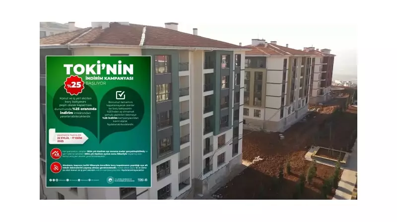 TOKI'den Müthiş Fırsat! Konut Alacaklara %25 İndirim İmkanı Yarından İtibaren Geçerli