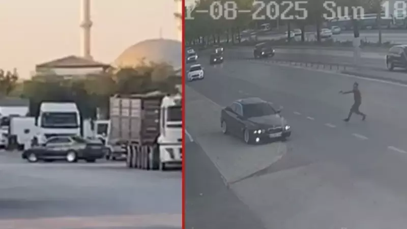 Trafik Canavarı Drift Yaparken Lastiğine Ateş Açılarak Durduruldu!