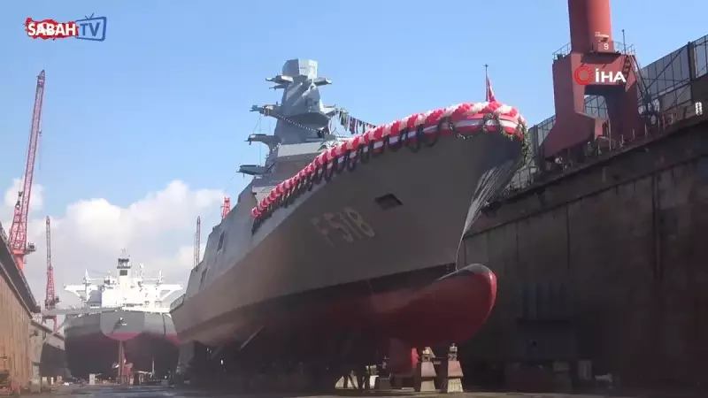 Yalova'da Tarihi An! TCG İçel Fırkateyni Muhteşem Törenle Denizle Buluştu