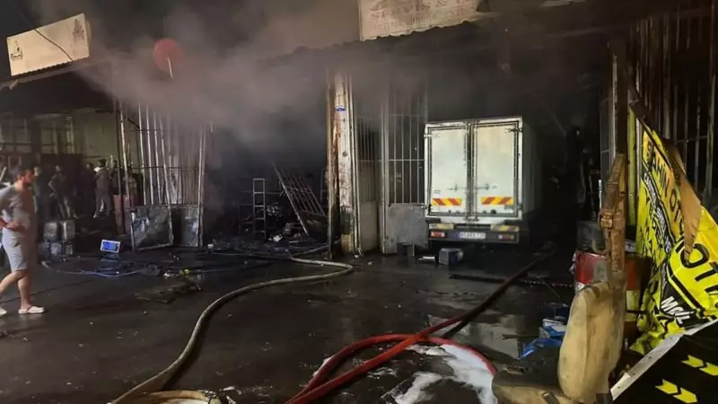 İzmir'de Endüstri Sitesinde Çıkan Yangın Korku Dolu Anlar Yaşattı!