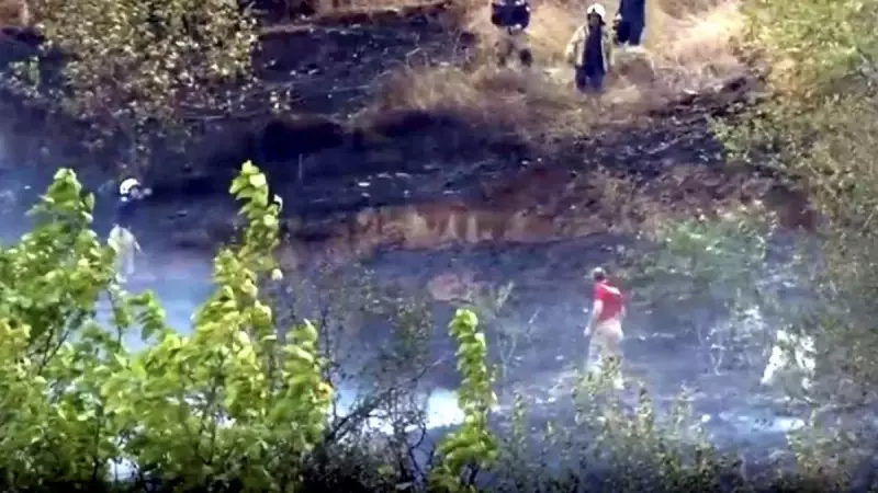 İzmir'deki Yeşil Alanda Aniden Alevler Yükseldi! Korku Dolu Anlar Yaşandı